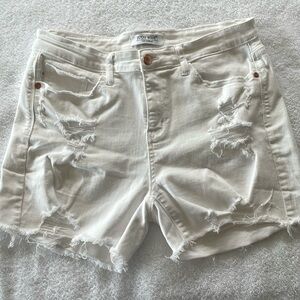 Judy Blue Ladies White denim shorts